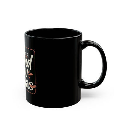 Inspirational "Today Is A Brand New Canvas" Black Mug — Motivational Coffee Cup (11oz, 15oz)